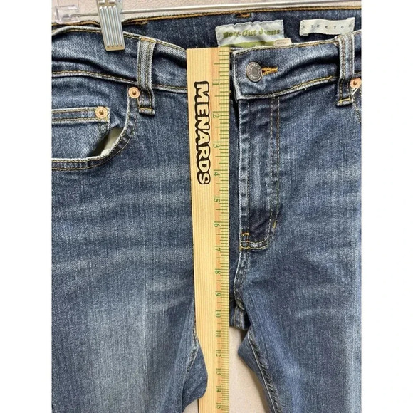 Old Navy Jeans Women's Sz 10 Long Boot Cut Low Waist Stretch Y2K Blue Denim - Picture 6 of 8